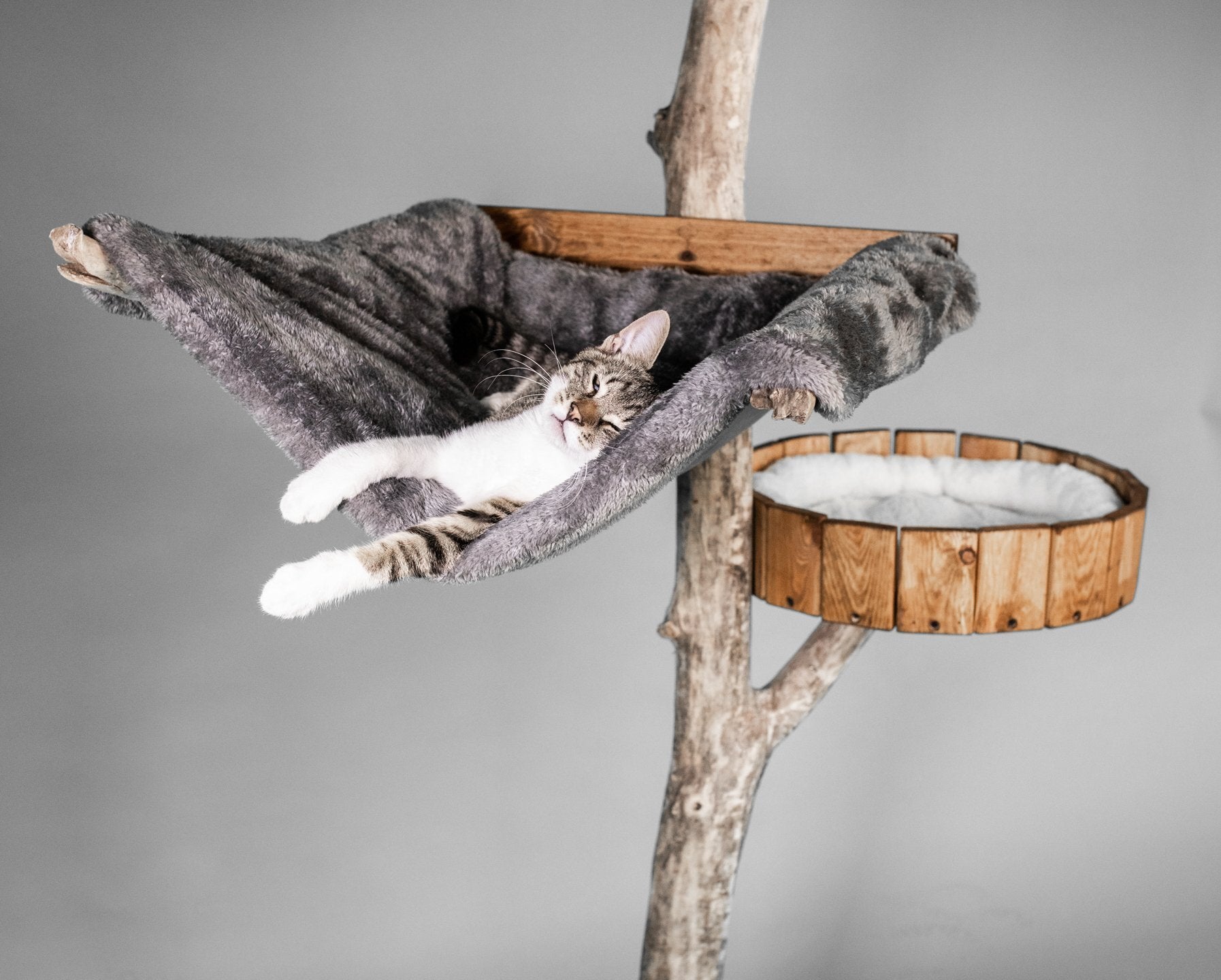 Detail Plattform – TOMCAT Lounge Tower Kratzbaum Kletterbaum - Katzenmöbel